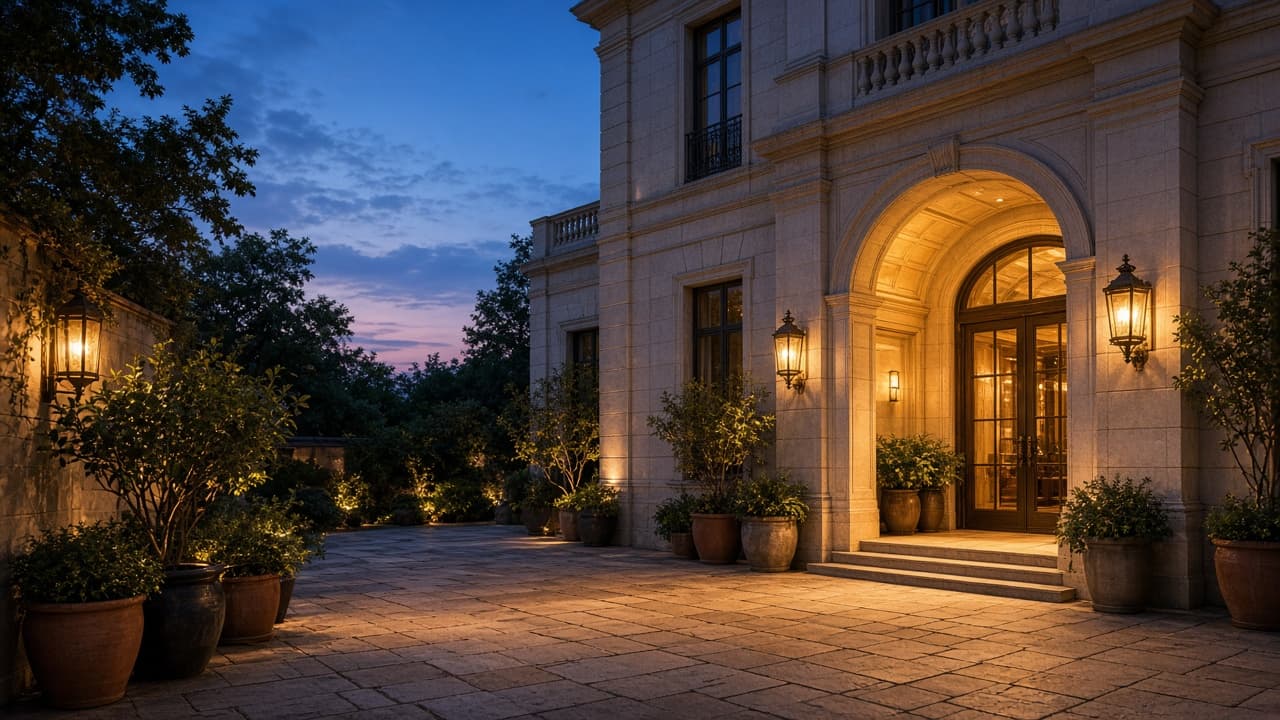Llegada al patio de Residencia Porteña